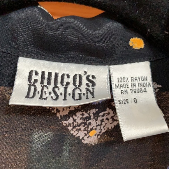 Chico’s design black button down shirt. - Picture 6 of 10